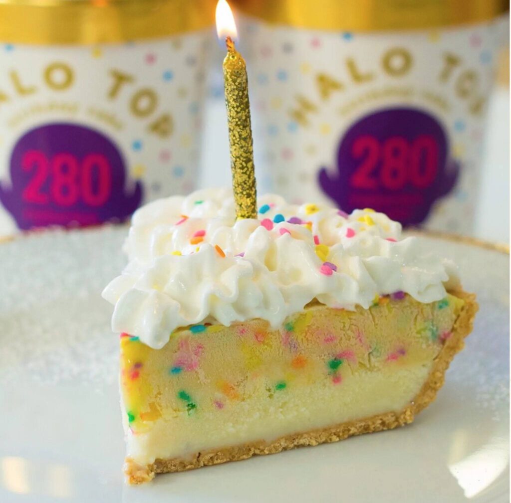 Halo Top Birthday Cake