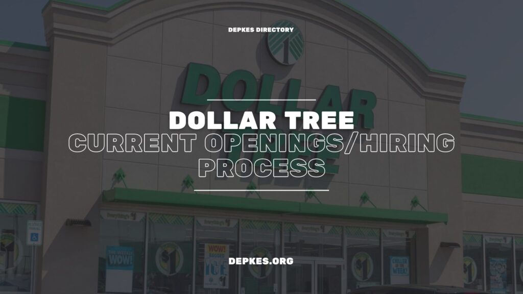 Cover Dollar Tree Current Openingshiring Process