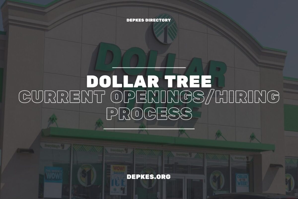 Cover Dollar Tree Current Openingshiring Process