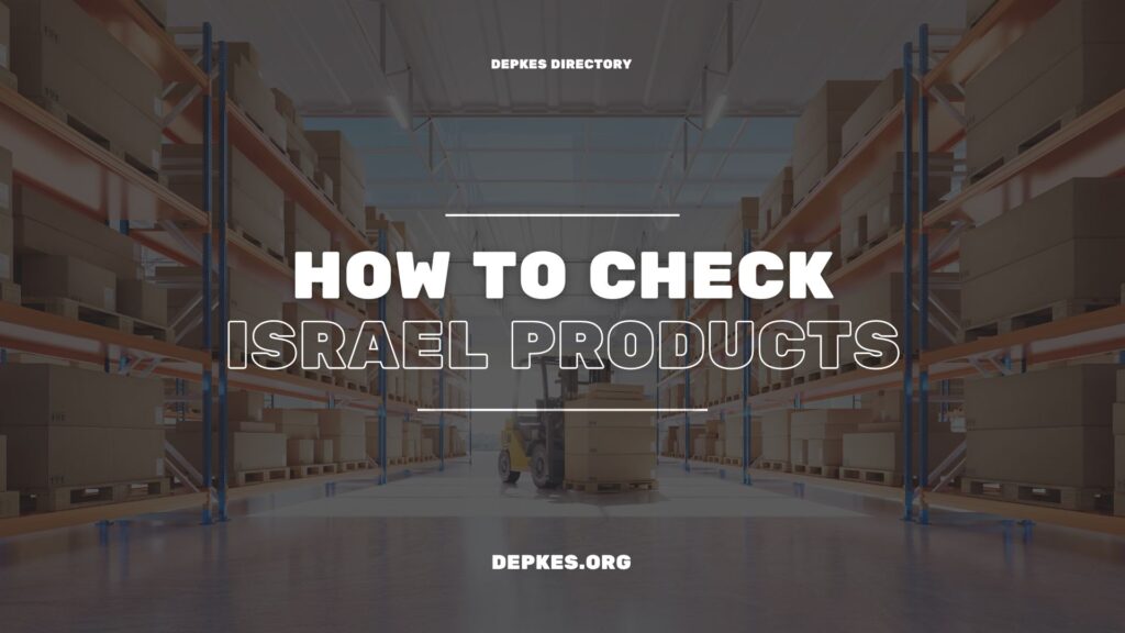 Cover How To Check Israel Products