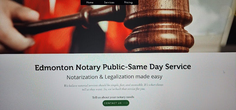 Notary Public Services in Edmonton